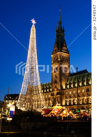 ドイツ　ハンブルク　クリスマスイルミネーション 3249547