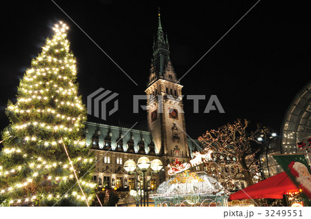 ドイツ　ハンブルク　クリスマスイルミネーション 3249551
