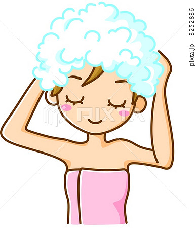 シャンプーする女性 3252836