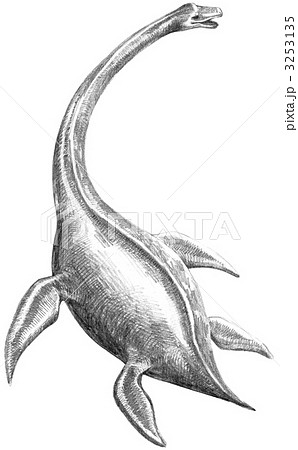 プレシオサウルス3のイラスト素材