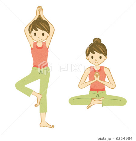 ヨガポーズの女性 3254984