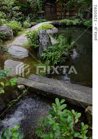 並河家住宅の池と飛び石 (並河靖之七宝記念館) 並河家住宅の池と飛び石 (並河靖之七宝記念館) 3260091