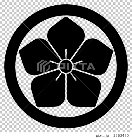 家紋[丸に桔梗] 3263420