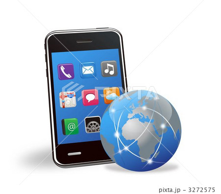 スマートフォンと地球のネットワーク 3272575
