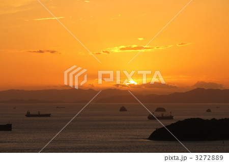 三百山の夕焼け 3272889