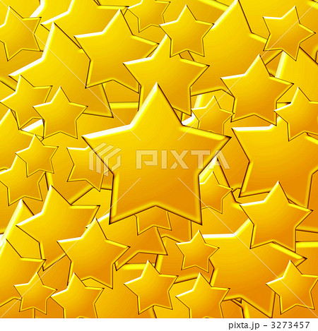 メタリックな星のイラスト素材