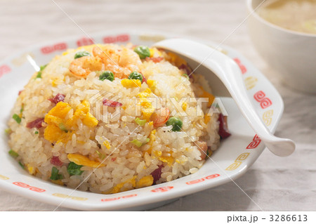 五目チャーハンとスープ 五目チャーハンとスープ 3286613