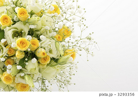 黄色い花束の写真素材