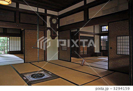 五所川原市　金木町散歩・太宰治記念館（斜陽館）室内 3294159