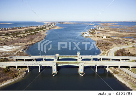 Bridge over waterway. Bridge over waterway. 3301798