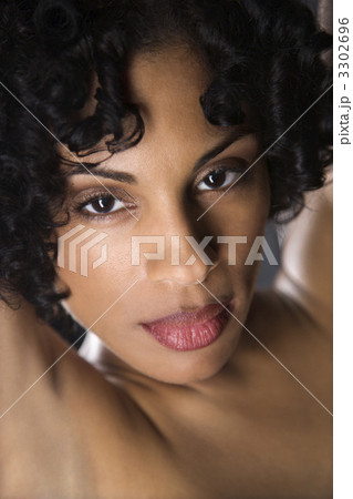 Nude woman portrait. Nude woman portrait. 3302696