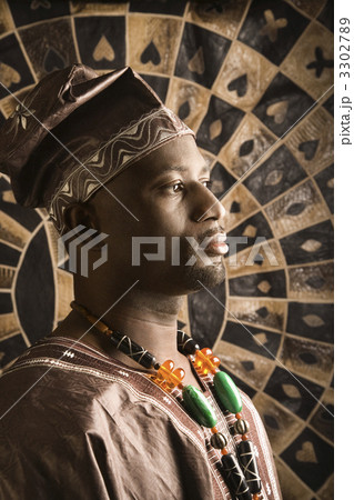 Young African American Man in Traditional African Clothing Young African American Man in Traditional African Clothing 3302789