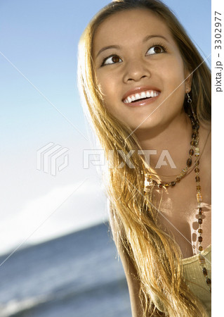 Woman on Maui beach 3302977