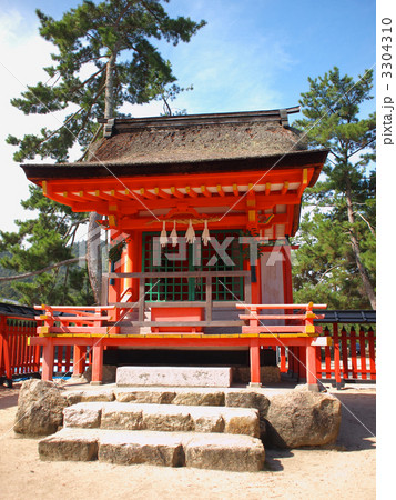 宮島 清盛神社の写真素材