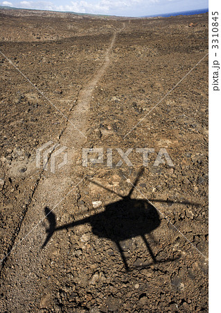 Helicopter shadow. Helicopter shadow. 3310845