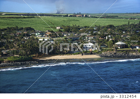 Houses on Maui coast. 3312454