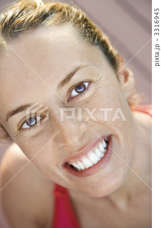 Close-up of smiling woman. 3316945