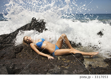 Sexy young woman in bikini. Sexy young woman in bikini. 3317053