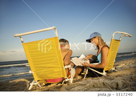 Mother and Daughter at the Beach Mother and Daughter at the Beach 3317240