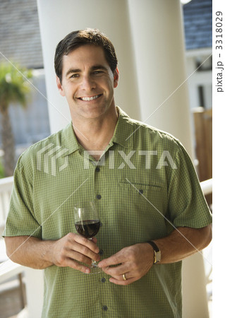 Man Outdoors Drinking Wine 3318029