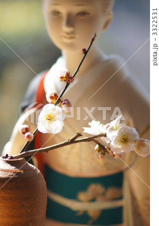 博多人形と梅花 博多人形と梅花 3322531