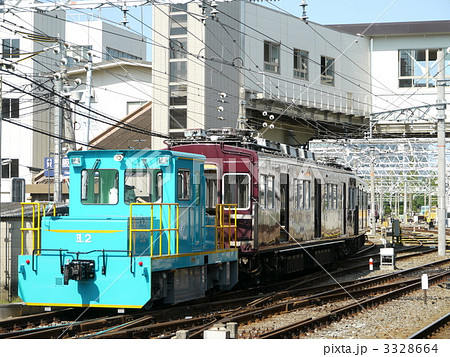 阪急 蓄電池機関車 構内入替え車　BL ２　3058F廃車中間車牽引 3328664