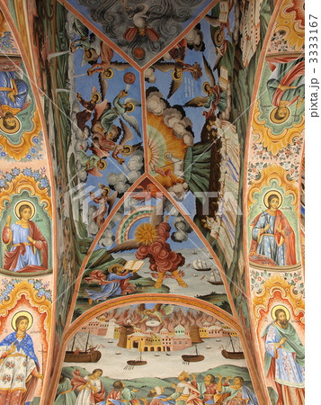 世界遺産「リラ修道院」のフレスコ画（ブルガリア） 3333167