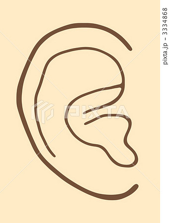 人の耳のイラスト素材
