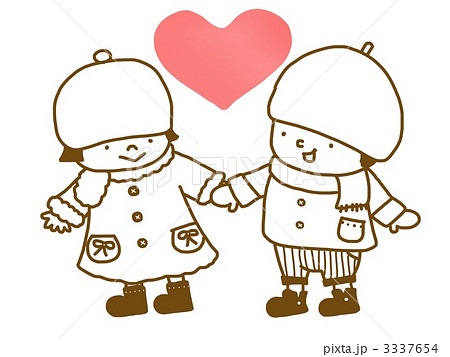Hold Hands Kid Younger Stock Illustration