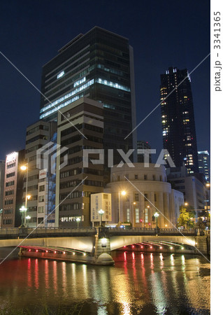 なにわ橋のライトアップ 3341365