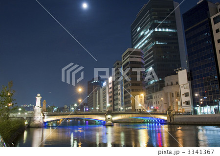 なにわ橋のライトアップ 3341367