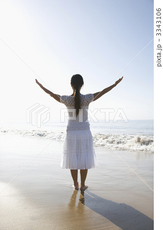 Woman on beach. 3343106