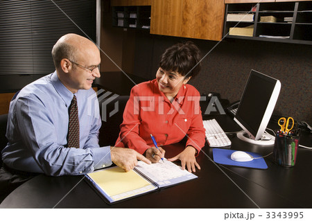 Businessman and businesswoman. 3343995