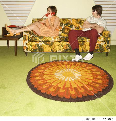 Couple on sofa. 3345367