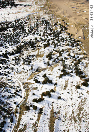 Snow covered sandy plains, Colorado. Snow covered sandy plains, Colorado. 3345442