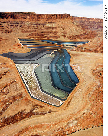 Tailings pond in rural Utah. 3345637