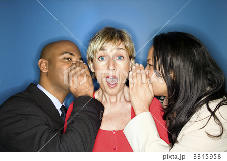 Businesspeople telling secrets. 3345958