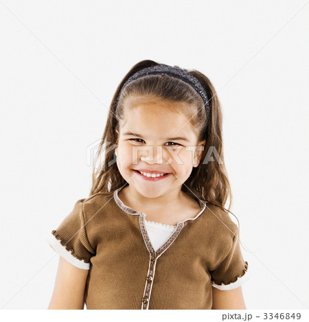 Little smiling hispanic girl. Little smiling hispanic girl. 3346849