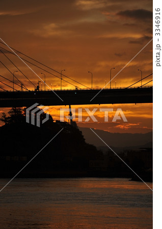 朝焼けの尾道水道 朝焼けの尾道水道 3346916