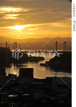 朝焼けの尾道 朝焼けの尾道 3346937