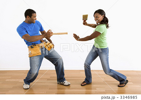 Couple being playful. 3346985