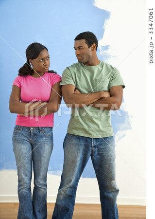 Angry man and woman. 3347061