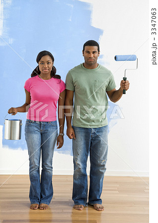 American gothic couple concept. 3347063