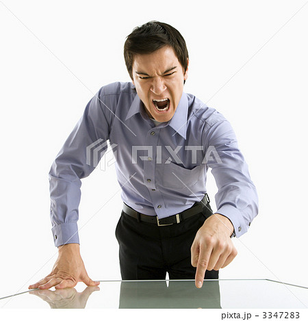 Businessman yelling. 3347283