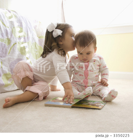 Girls with book. 3350225