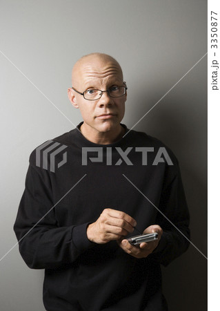 Man with PDA. Man with PDA. 3350877