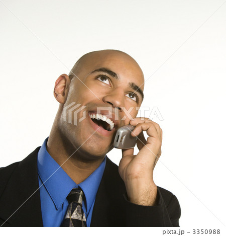 Man on cellphone. 3350988