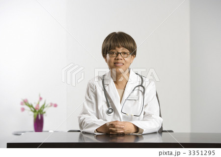 Doctor at desk. Doctor at desk. 3351295