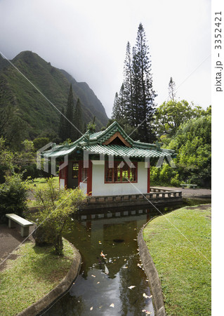 Streamm leading to pagoda. Streamm leading to pagoda. 3352421