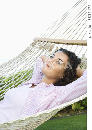Woman in hammock. 3352476